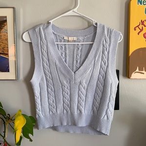 Cropped Sweater Vest